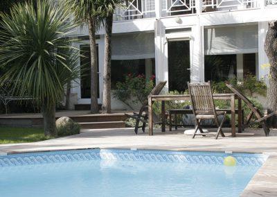 Terrasse en bois exotique sur 3 niveaux à Bordeaux